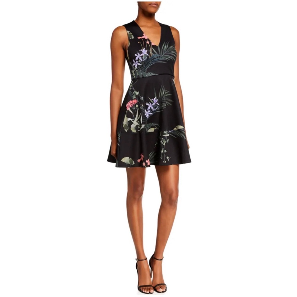 Ted Baker Black Floral Dress